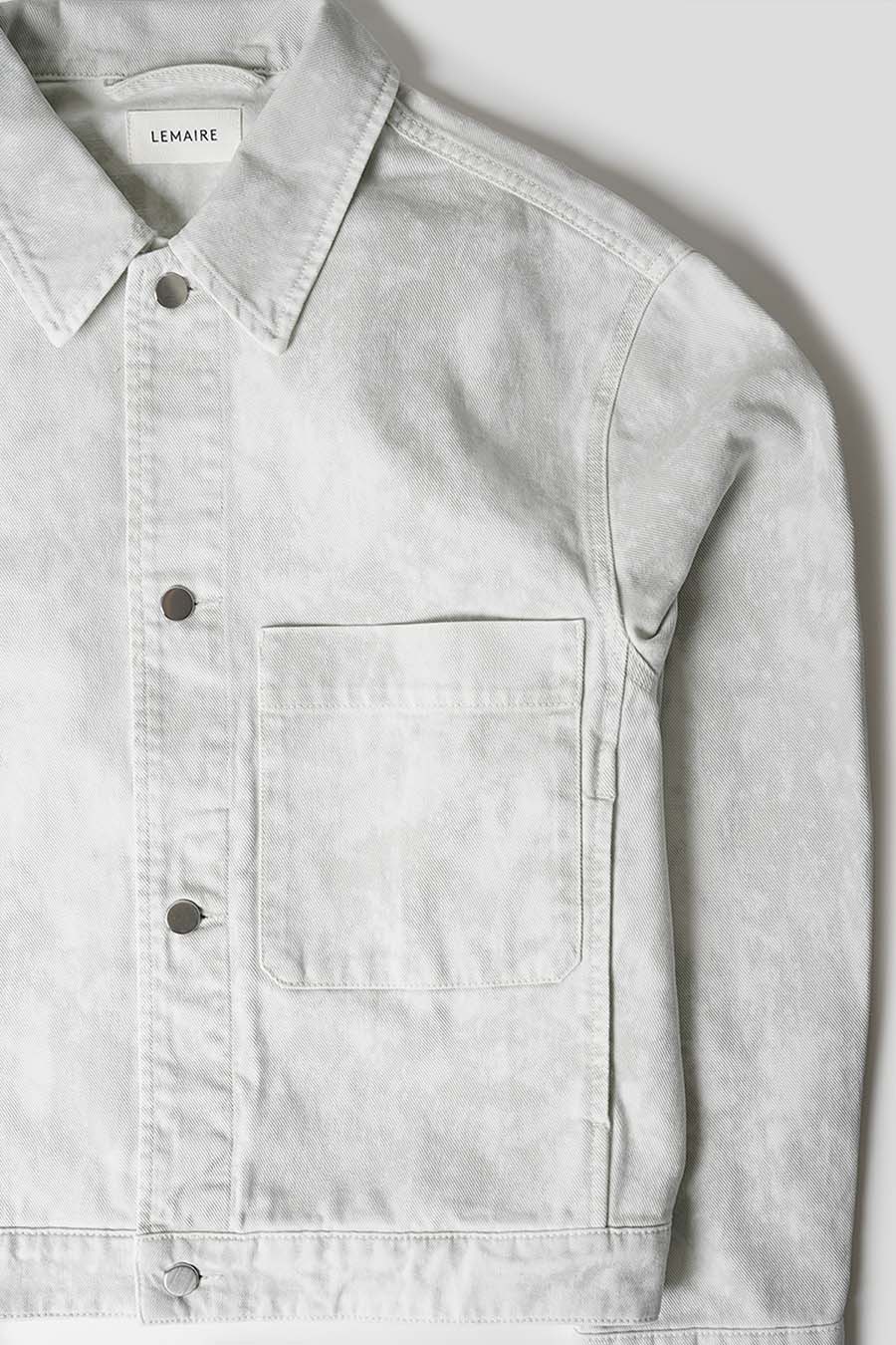 LEMAIRE - VESTE BOXY TRUCKER GRIS CLAIR – LE LABO STORE