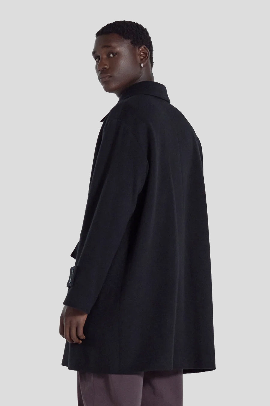 MACKINTOSH - DUNKELD RUBBERISED 3/4 COAT BLACK - LE LABO STORE