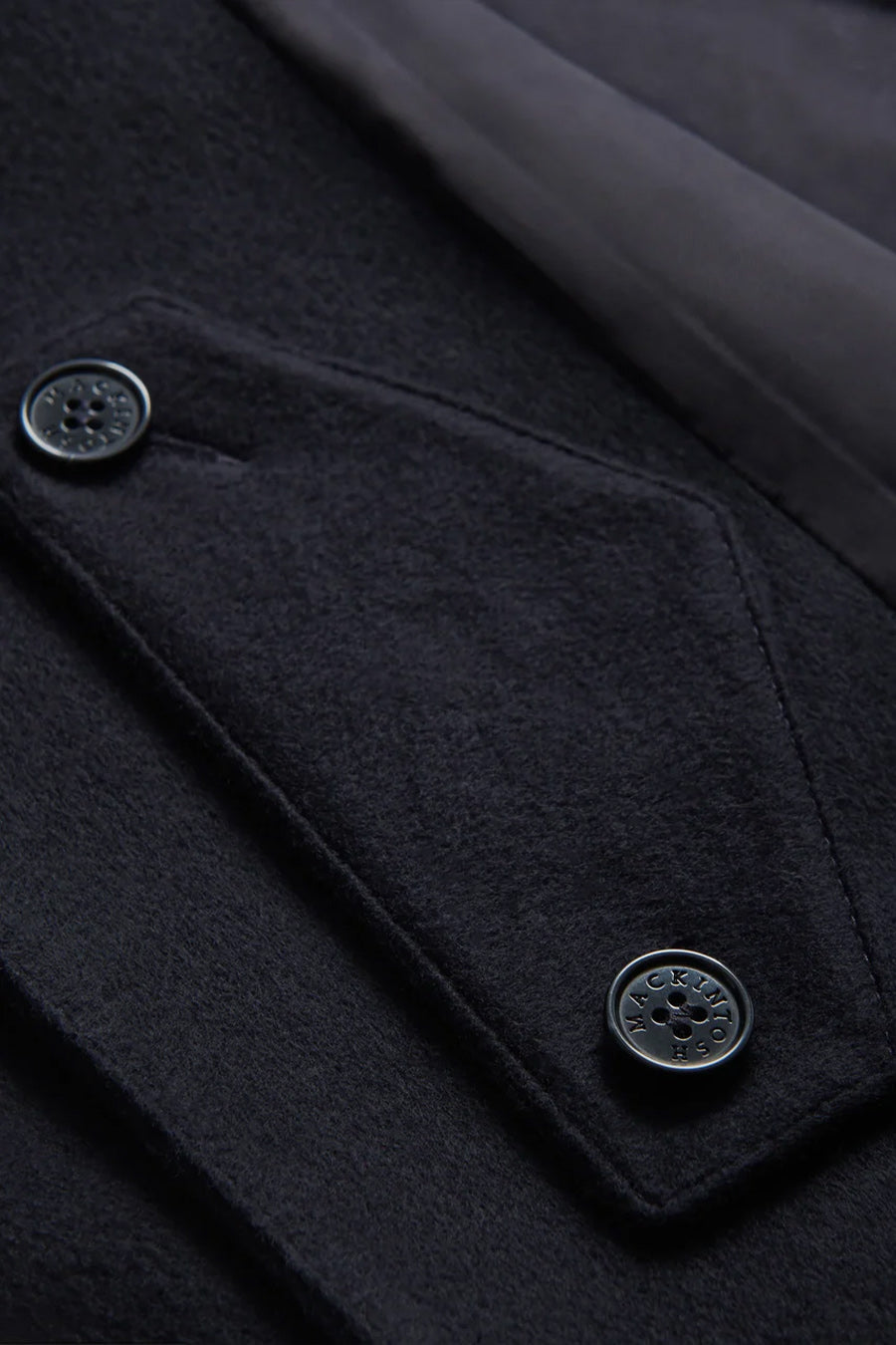 MACKINTOSH - DUNKELD RUBBERISED 3/4 COAT BLACK - LE LABO STORE
