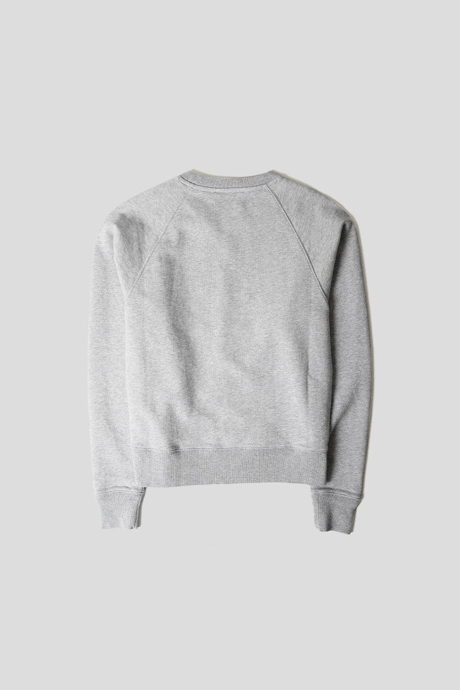 Maison Kitsune - SWEATSHIRT BURGUNDY CAMPUS FOX ADJUSTED LIGHT GREY - LE LABO STORE