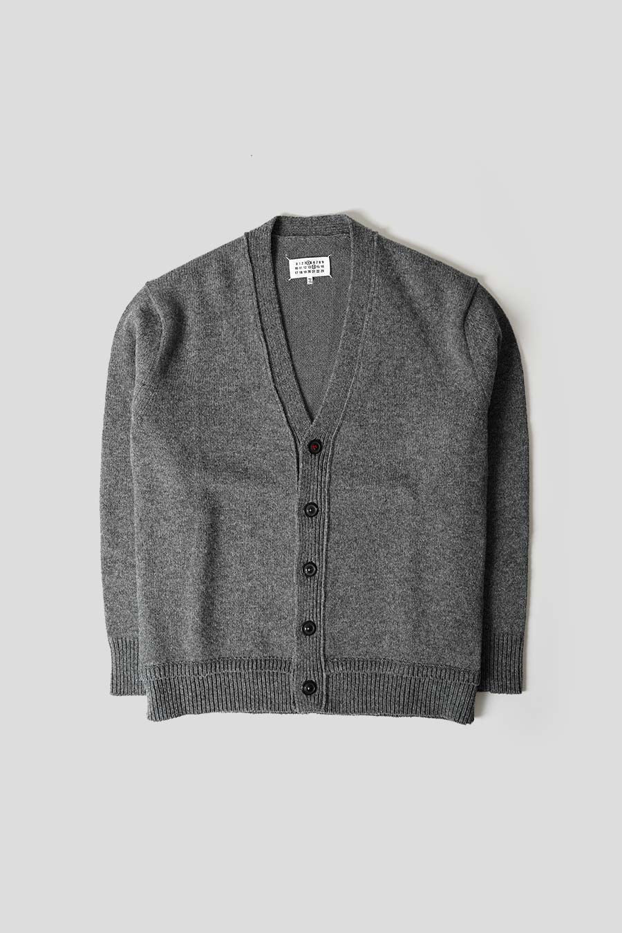 Maison Margiela - CARDIGAN WITH GREY ELBOW PATCHES - LE LABO STORE