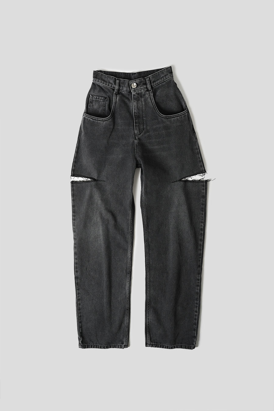 Maison Margiela - BLACK CUT-OUT JEANS - LE LABO STORE