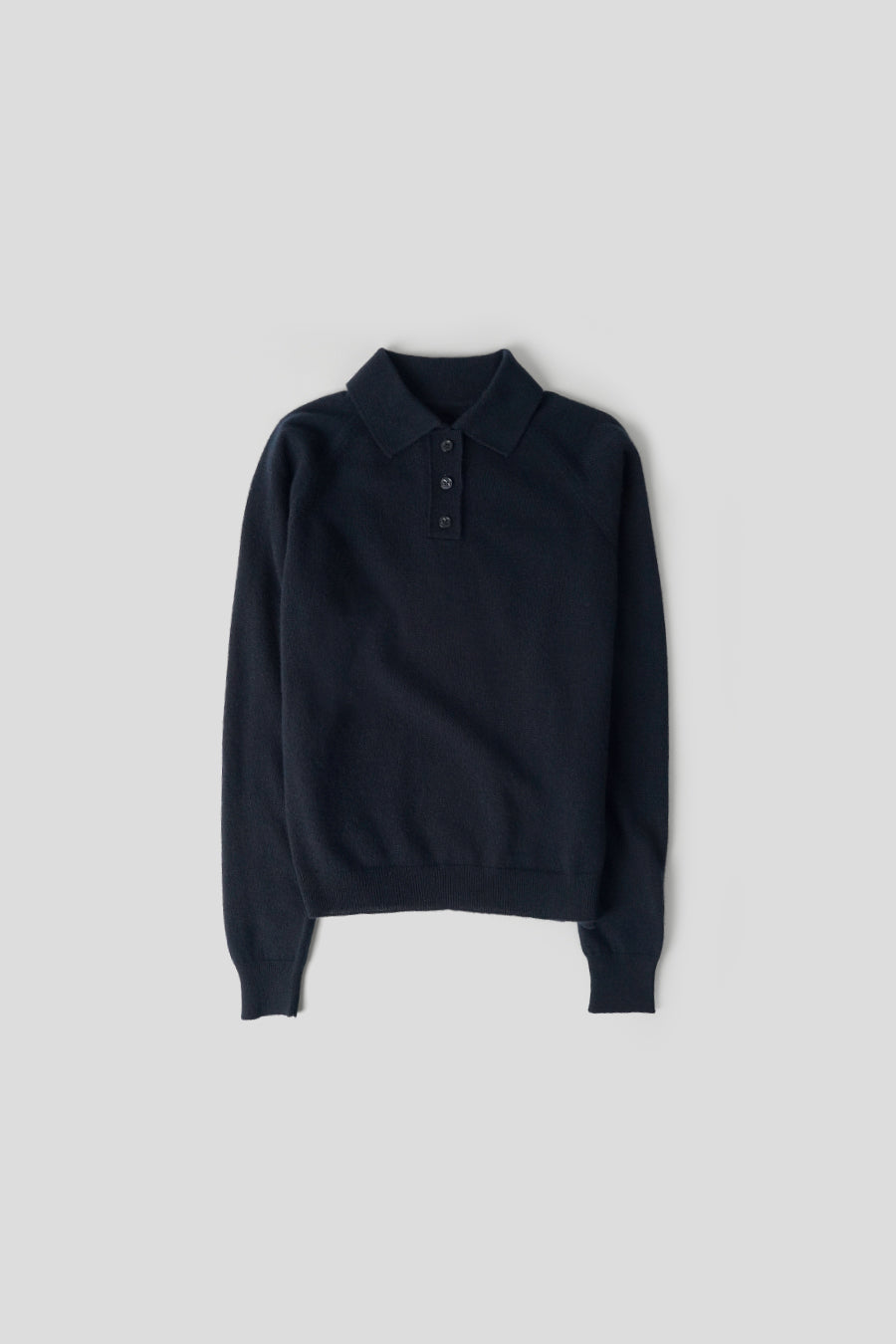 Maison Margiela - POLO EN LAINE BLEU FONCÉ - LE LABO STORE