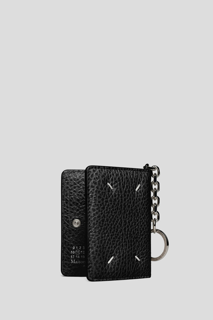 Maison Margiela - PORTE-CARTES PORTE-CLÉS FOUR STITCHES NOIR - LE LABO STORE