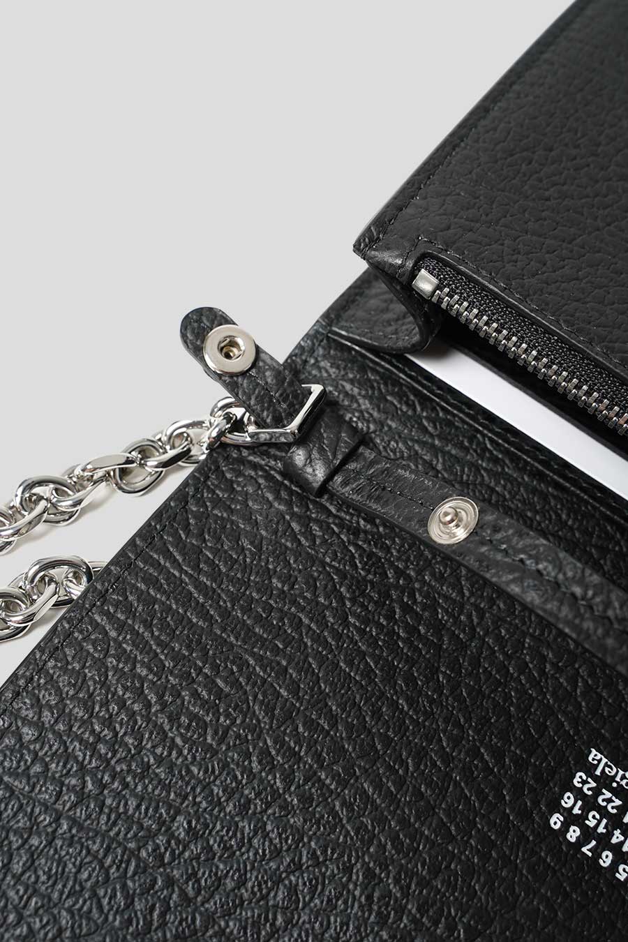 Maison Margiela - PORTEFEUILLE CHAINE FOUR STITCHES NOIR - LE LABO STORE