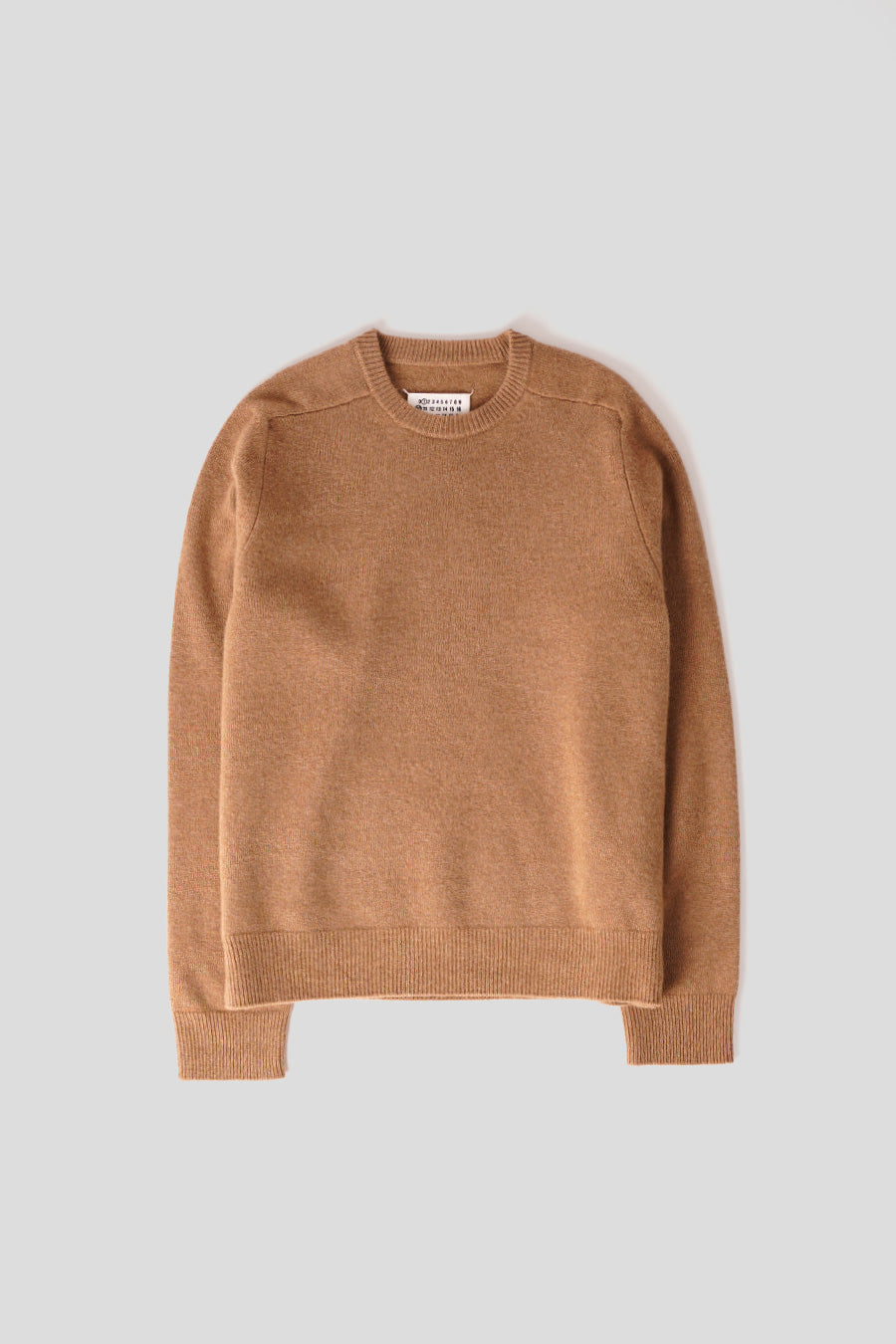 Maison Margiela - PULL COL ROND EN LAINE BEIGE - LE LABO STORE