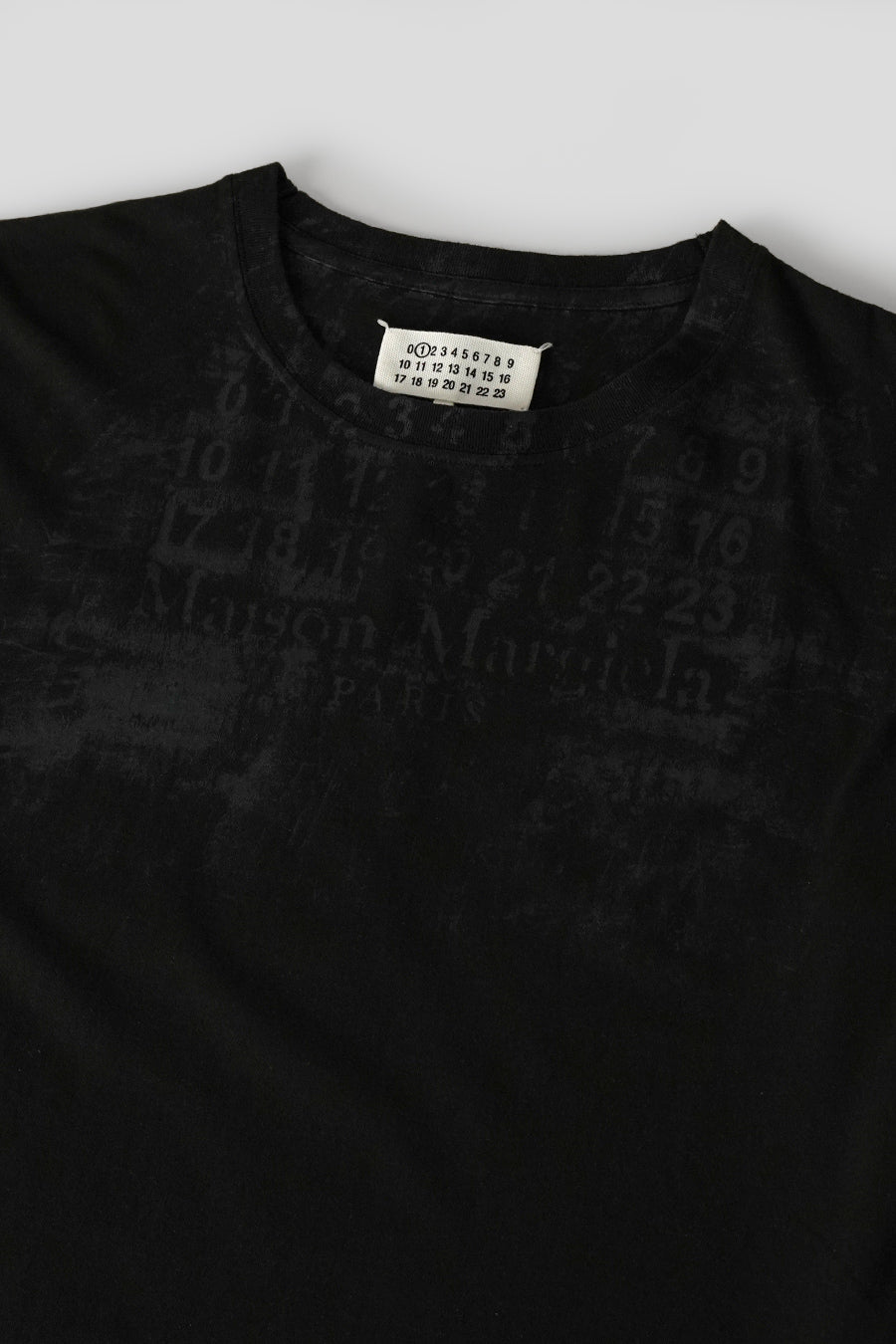 Maison Margiela - BLACK NUMERIC COTTON T-SHIRT - LE LABO STORE