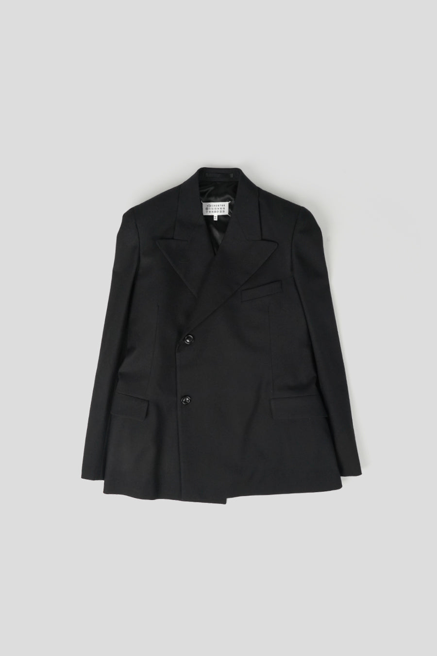 Maison Margiela - VESTE DE COSTUME EN LAINE BARATHEA NOIR - LE LABO STORE