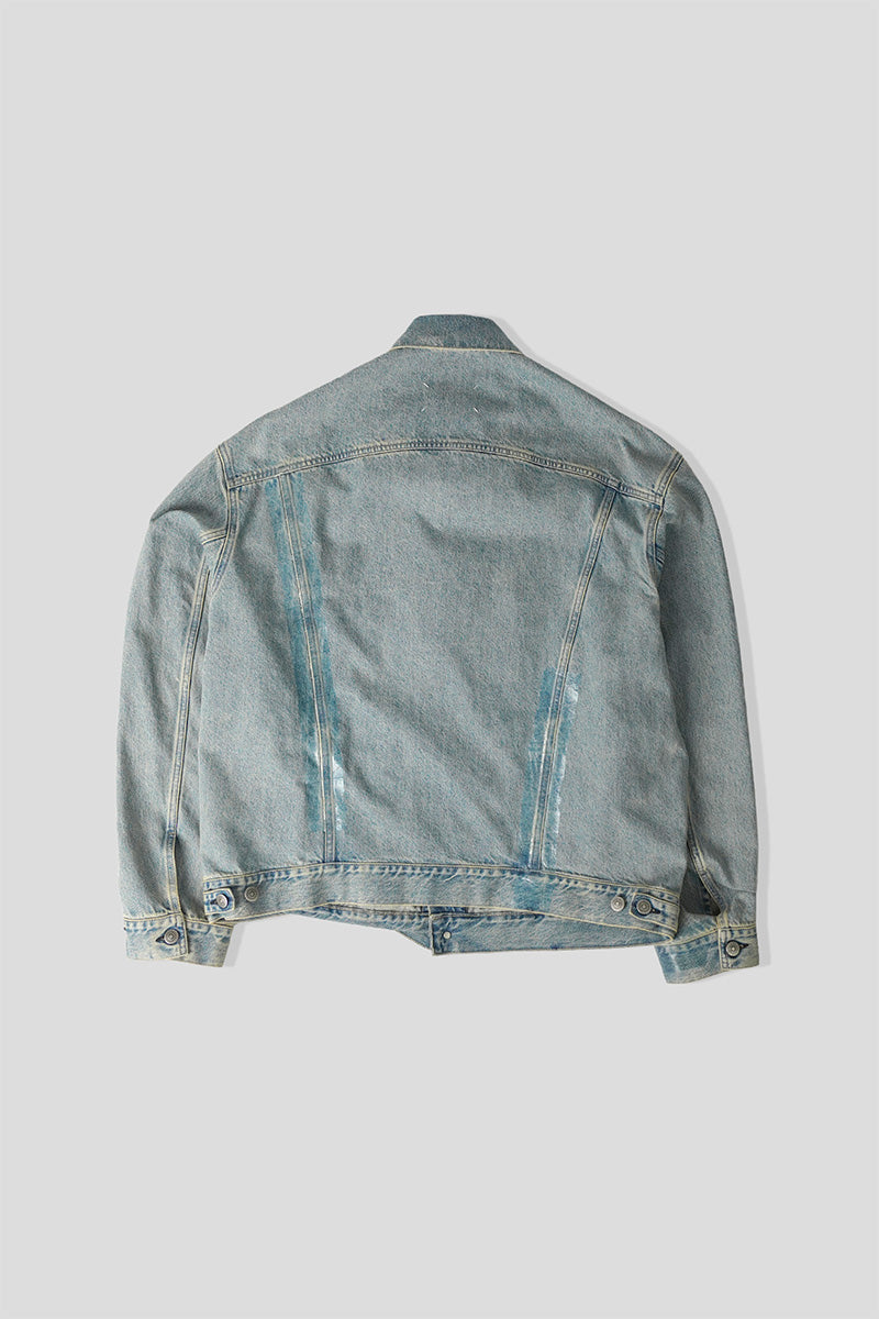 Maison Margiela - LIGHT BLUE DENIM TAPED JACKET - LE LABO STORE