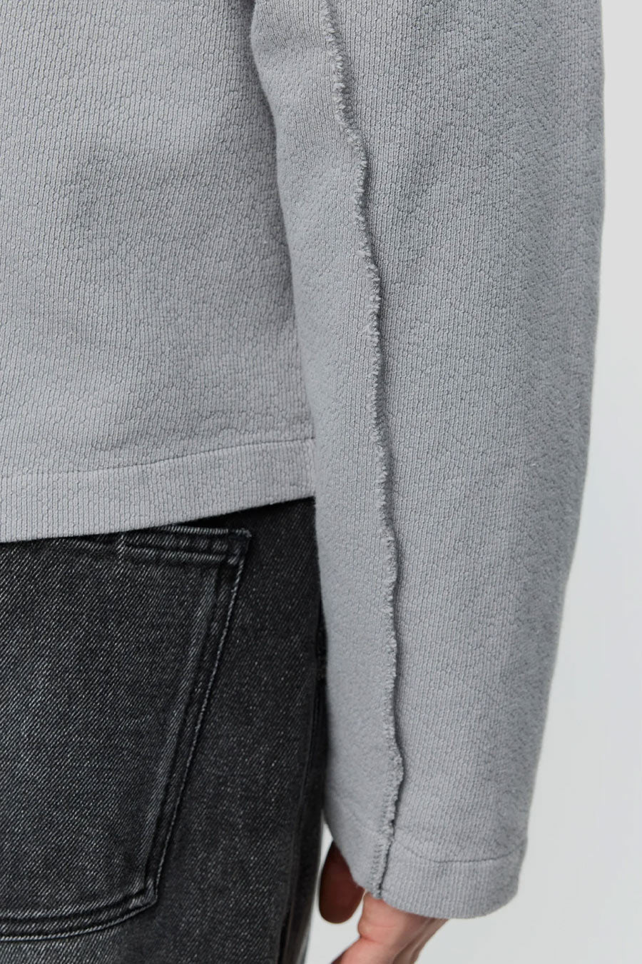 mfpen - PULL ZIPPÉ LEISURE ZIP UP GRIS - LE LABO STORE