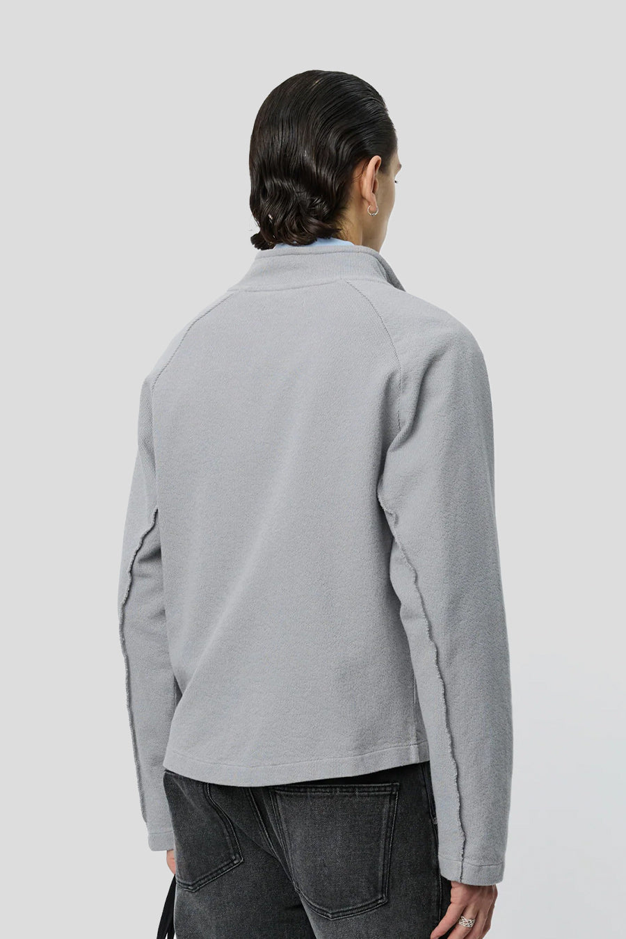 mfpen - PULL ZIPPÉ LEISURE ZIP UP GRIS - LE LABO STORE