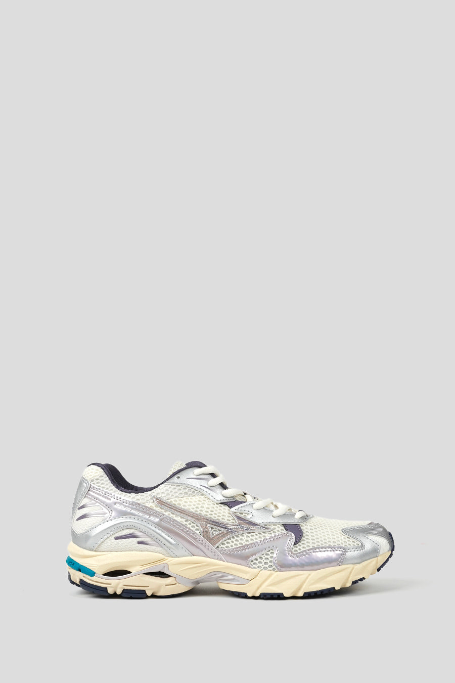 Mizuno - SNEAKERS WAVE RIDER 10 SNOW WHITE ET LILAC MARBLE ET GRAY STONE - LE LABO STORE