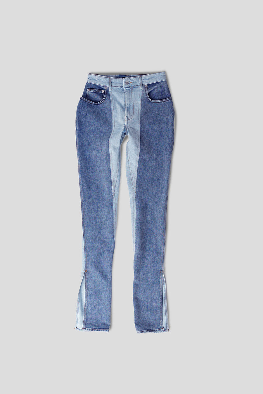 MUGLER - BLUE AND LIGHT BLUE BI-TONE SKINNY JEANS - LE LABO STORE