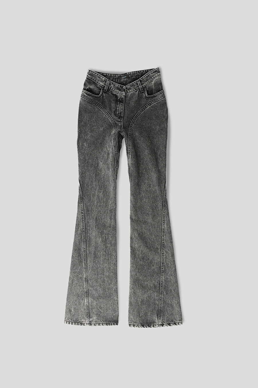 MUGLER - FADED BLACK FLARED JEANS - LE LABO STORE