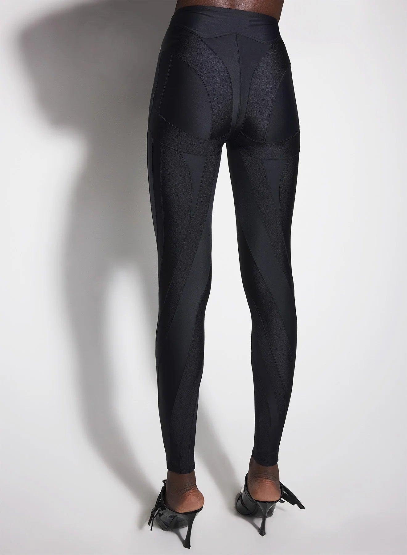 MUGLER - BLACK SPIRAL LEGGINGS – LE LABO STORE MUGLER - BLACK SPIRAL LEGGINGS – LE LABO STORE