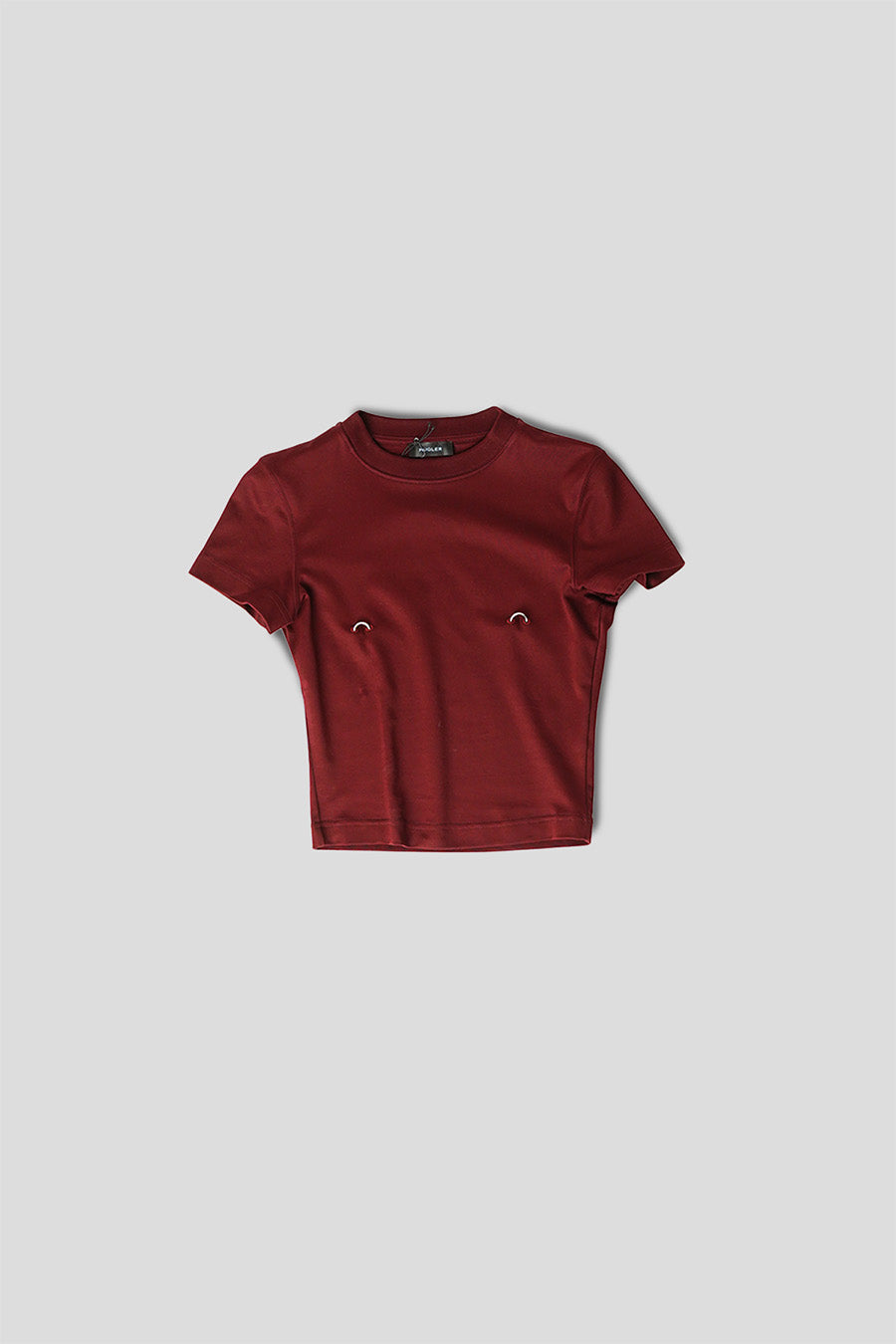 MUGLER - DARK RED PIERCED BABY T-SHIRT - LE LABO STORE