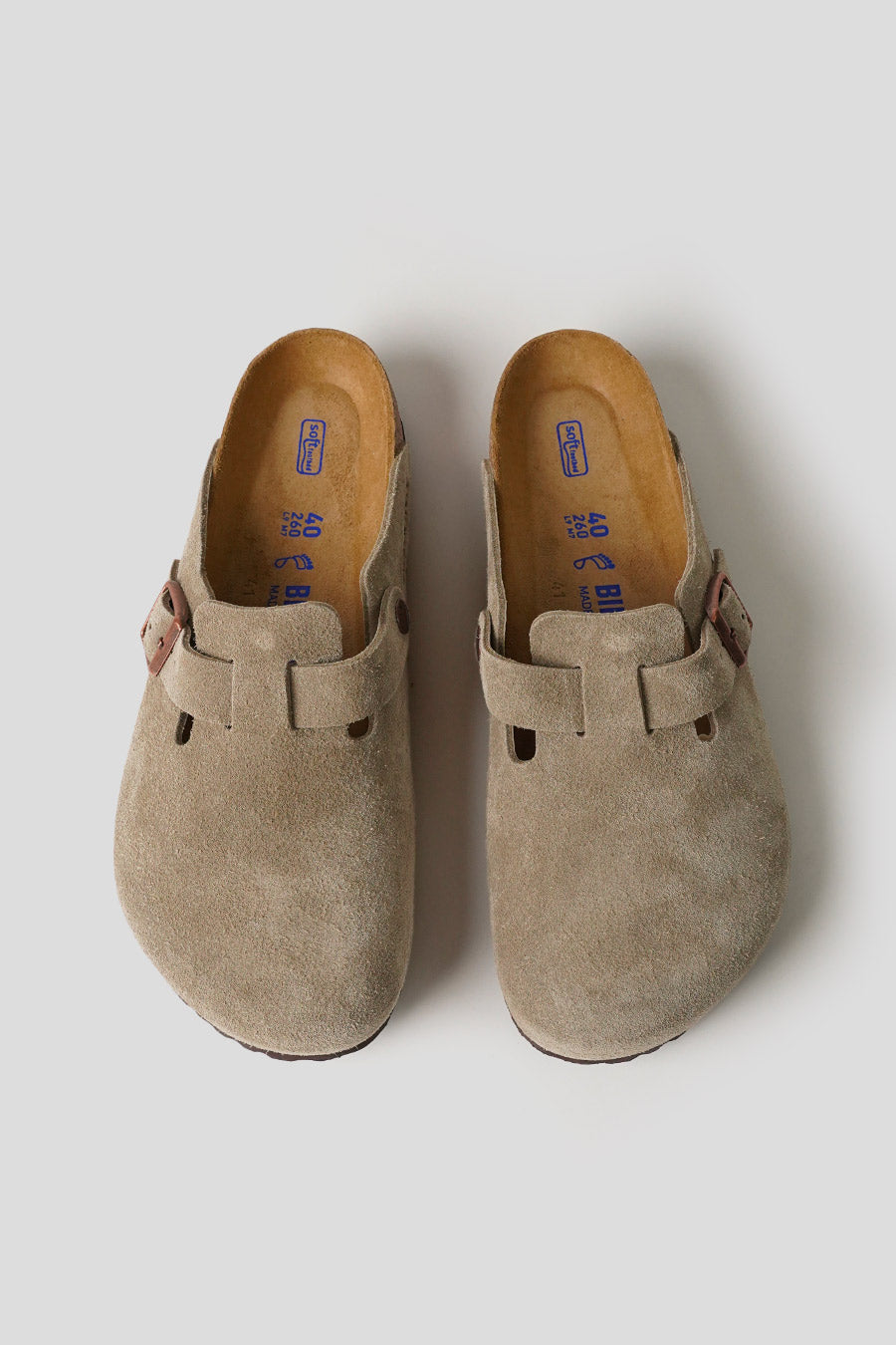 BIRKENSTOCK - TAUPE BOSTON BS MULES - LE LABO STORE