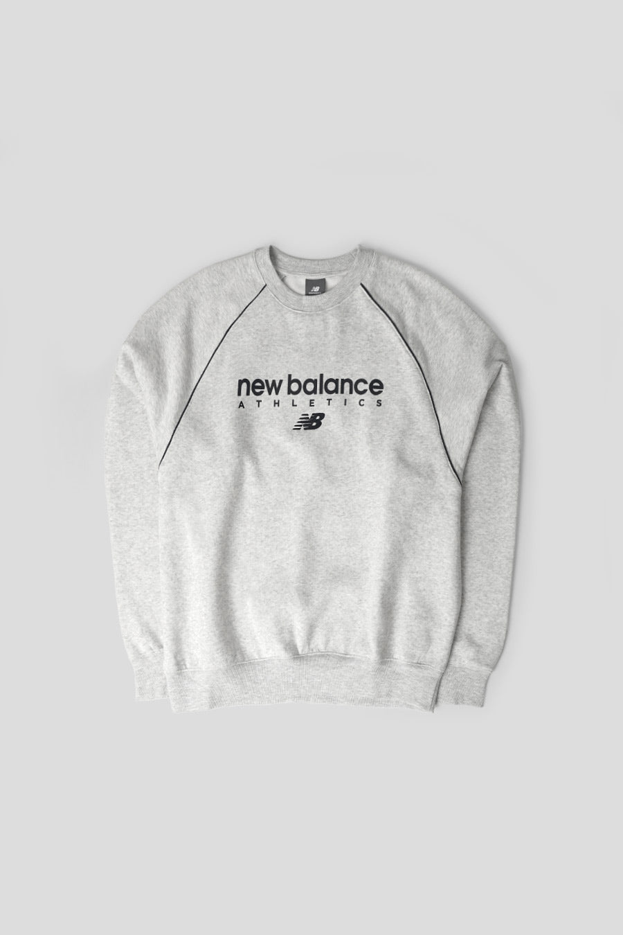 NEW BALANCE - GREY TRACKSIDE FLEECE CREWNECK - LE LABO STORE