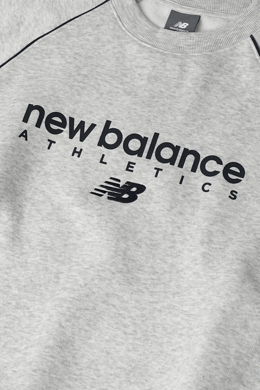 NEW BALANCE - GREY TRACKSIDE FLEECE CREWNECK - LE LABO STORE