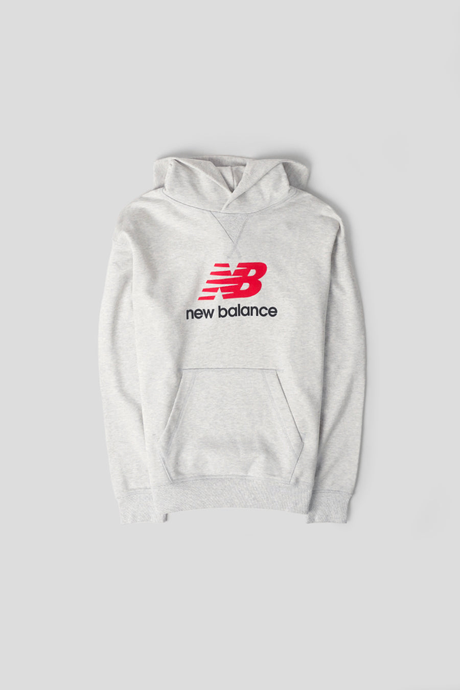 NEW BALANCE - HOODIE ATHLETICS FRENCH TERRY LOGO GRIS - LE LABO STORE