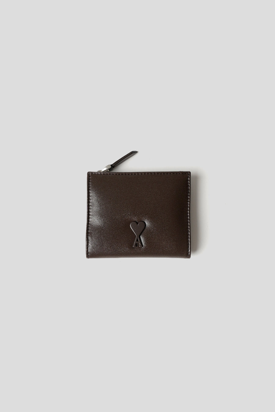 AMI PARIS - DARK COFFEE VOULEZ VOUS FOLDED WALLET - LE LABO STORE