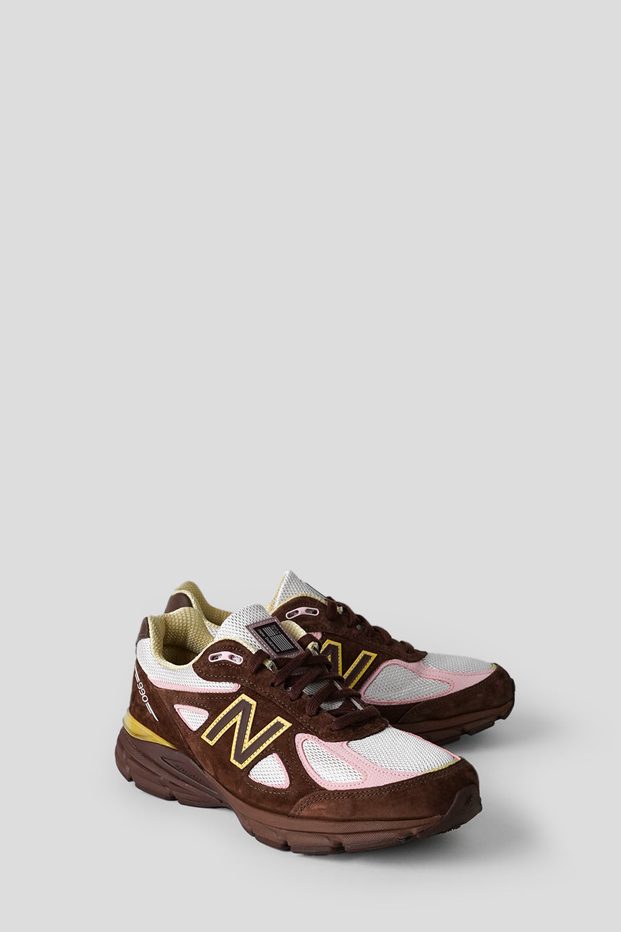 NEW BALANCE - PUMPERNICKEL, PINK CHALK AND ALABASTER 990V4 MADE IN USA SNEAKERS - LE LABO STORE