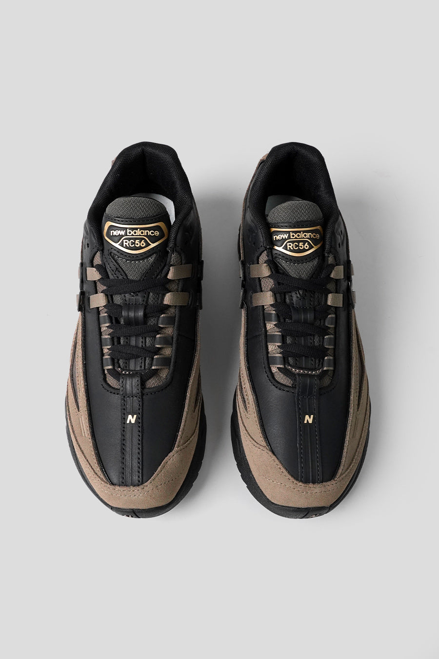 NEW BALANCE - BLACK AND THUNDER BROWN RC56 SNEAKERS FOR LE LABO STORE - LE LABO STORE