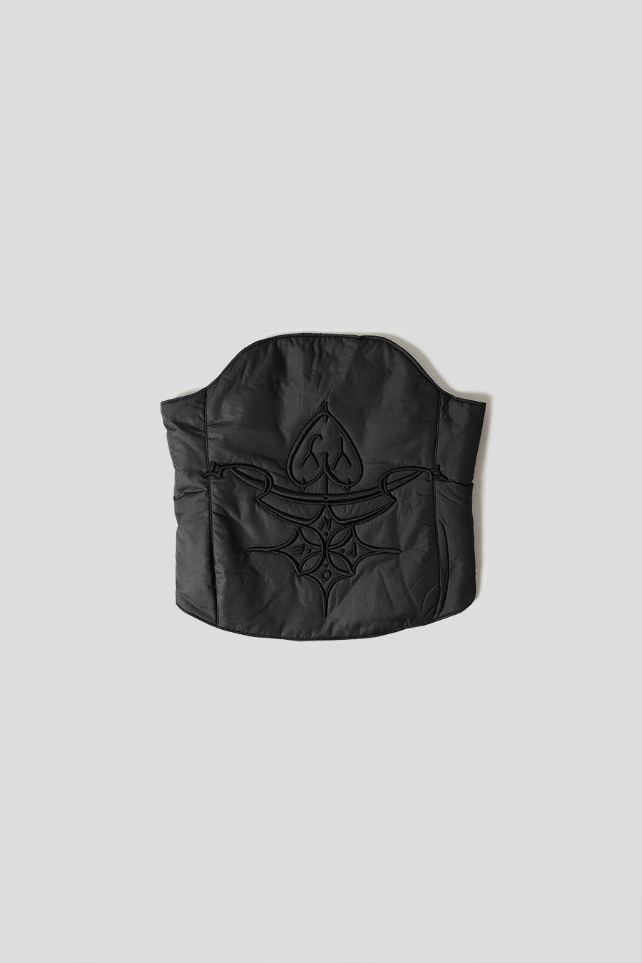 Open YY - QUILTED BUSTIER WITH BLACK EMBLEM - LE LABO STORE