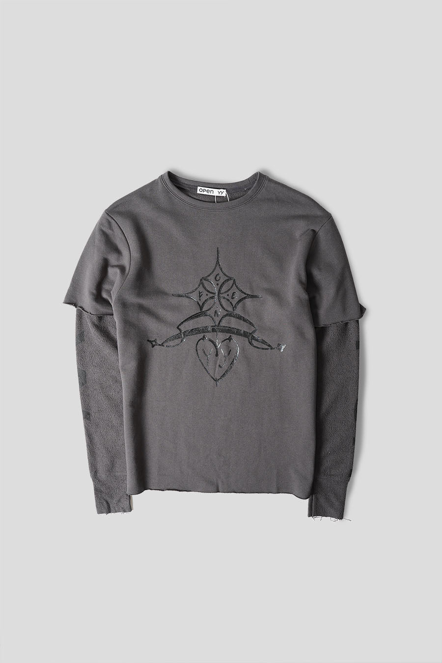 Open YY - LONG-SLEEVED T-SHIRT WITH ANTHRACITE EMBLEM - LE LABO STORE