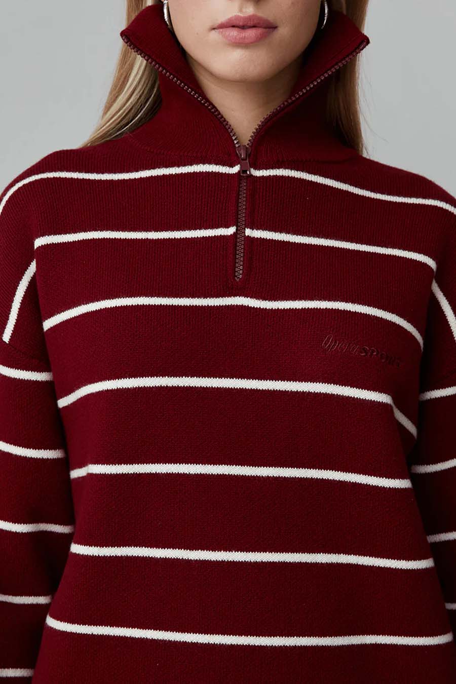 OpéraSPORT - DARK RED KENNEDY ZIPPED PULL - LE LABO STORE