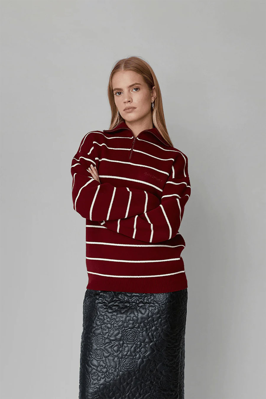 OpéraSPORT - DARK RED KENNEDY ZIPPED PULL - LE LABO STORE