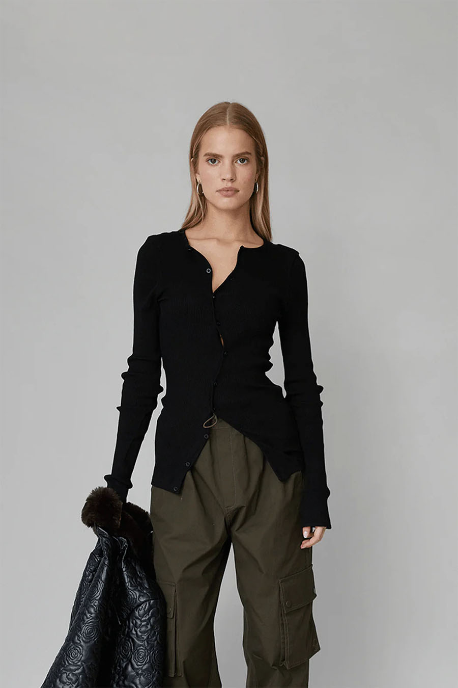 OpéraSPORT - BLACK CLAIRE SEAMLESS TOP - LE LABO STORE