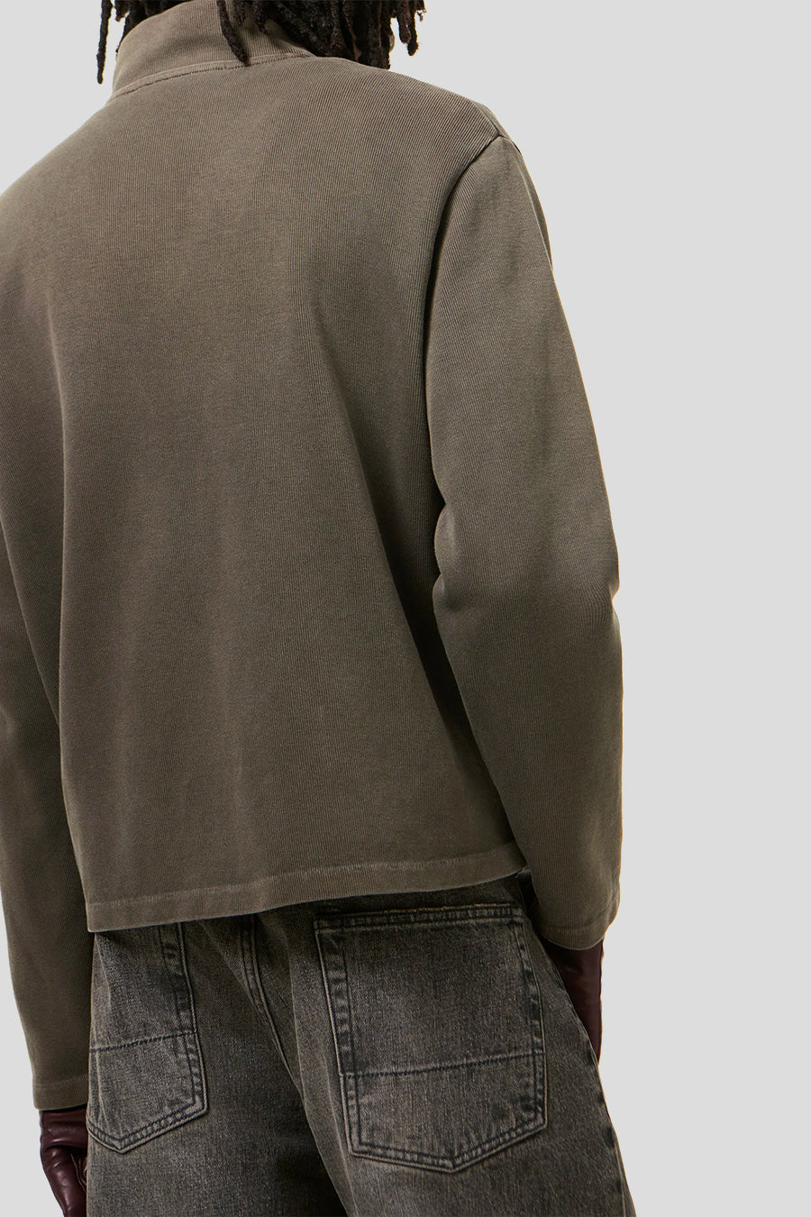 Our Legacy - CARDIGAN SHRUNKEN FULLZIP WORN GRAPHITE ATHLETIC RIB - LE LABO STORE