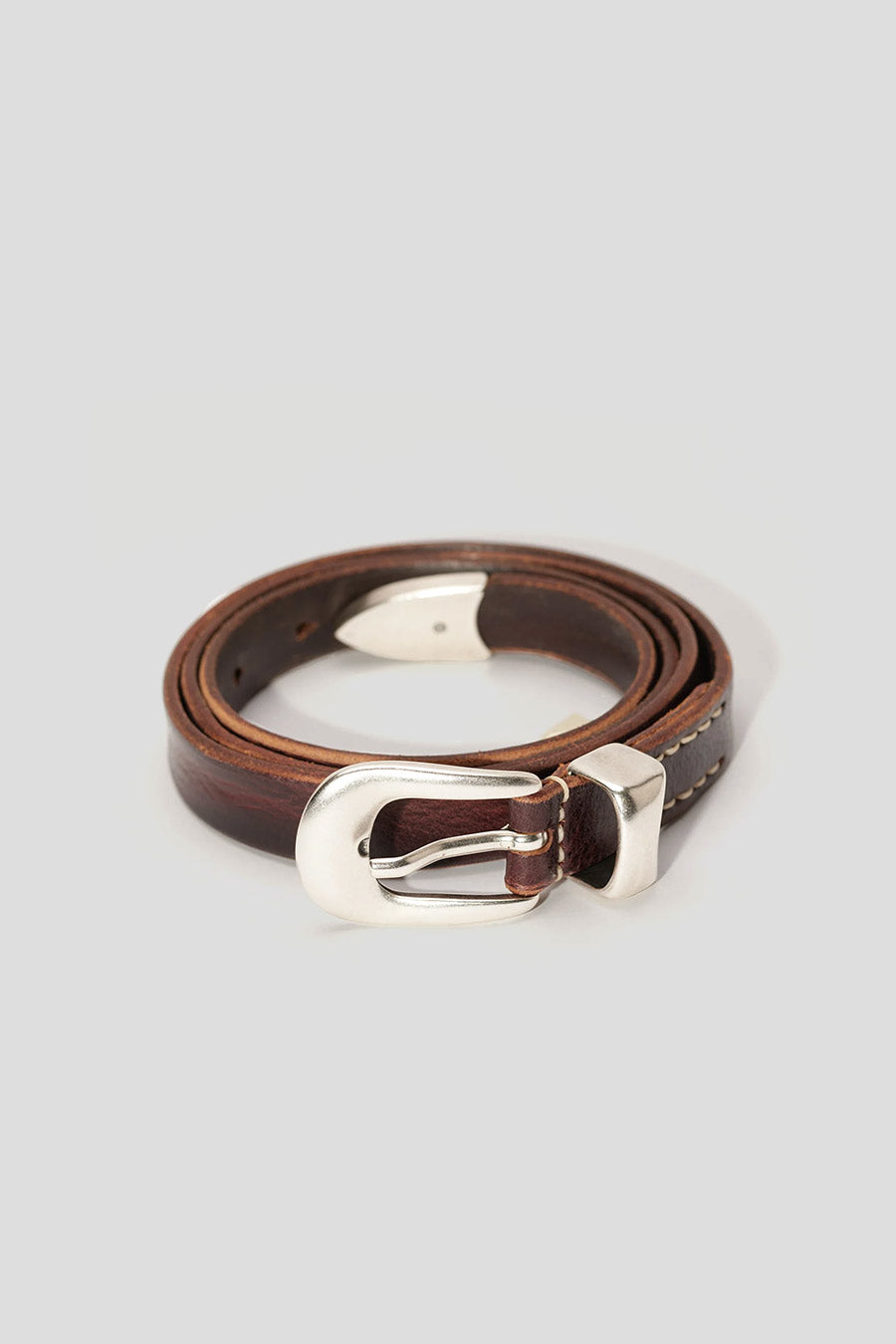 Our Legacy - CEINTURE 2 CM CUIR MARRON - LE LABO STORE