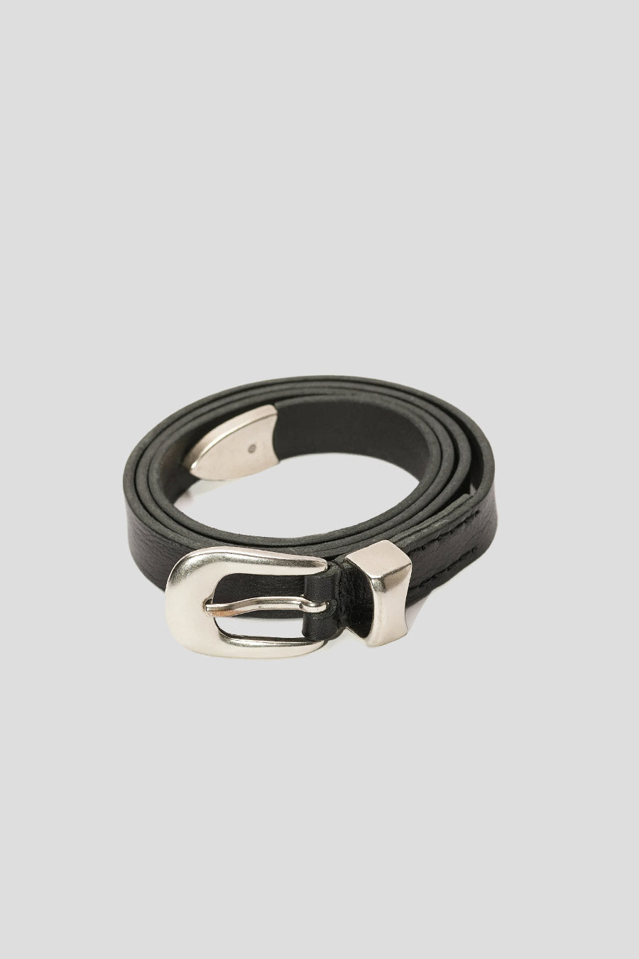 Our Legacy - CEINTURE 2 CM CUIR NOIRE - LE LABO STORE