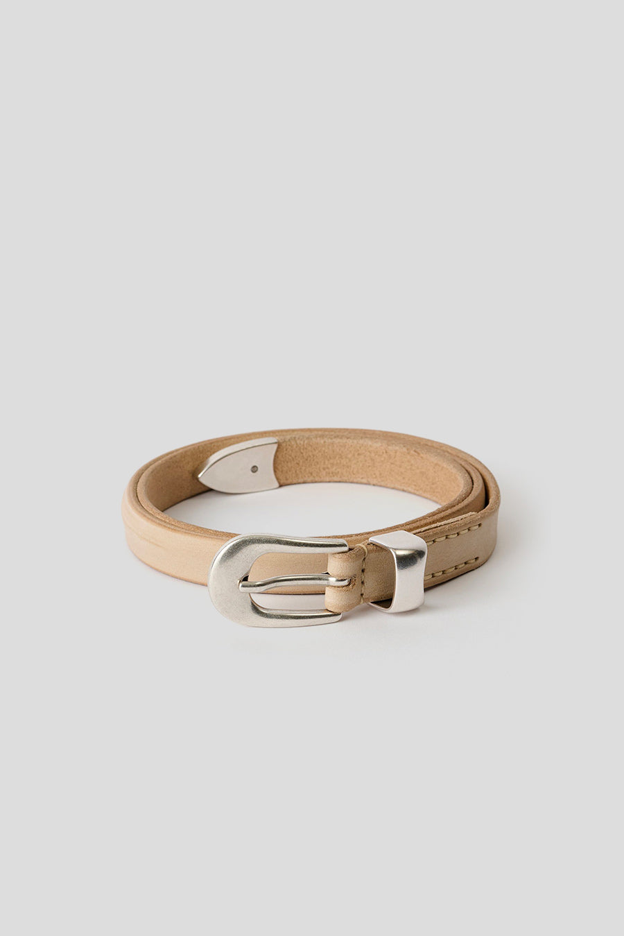 Our Legacy - CHALKY WHITE LEATHER 2CM BELT - LE LABO STORE