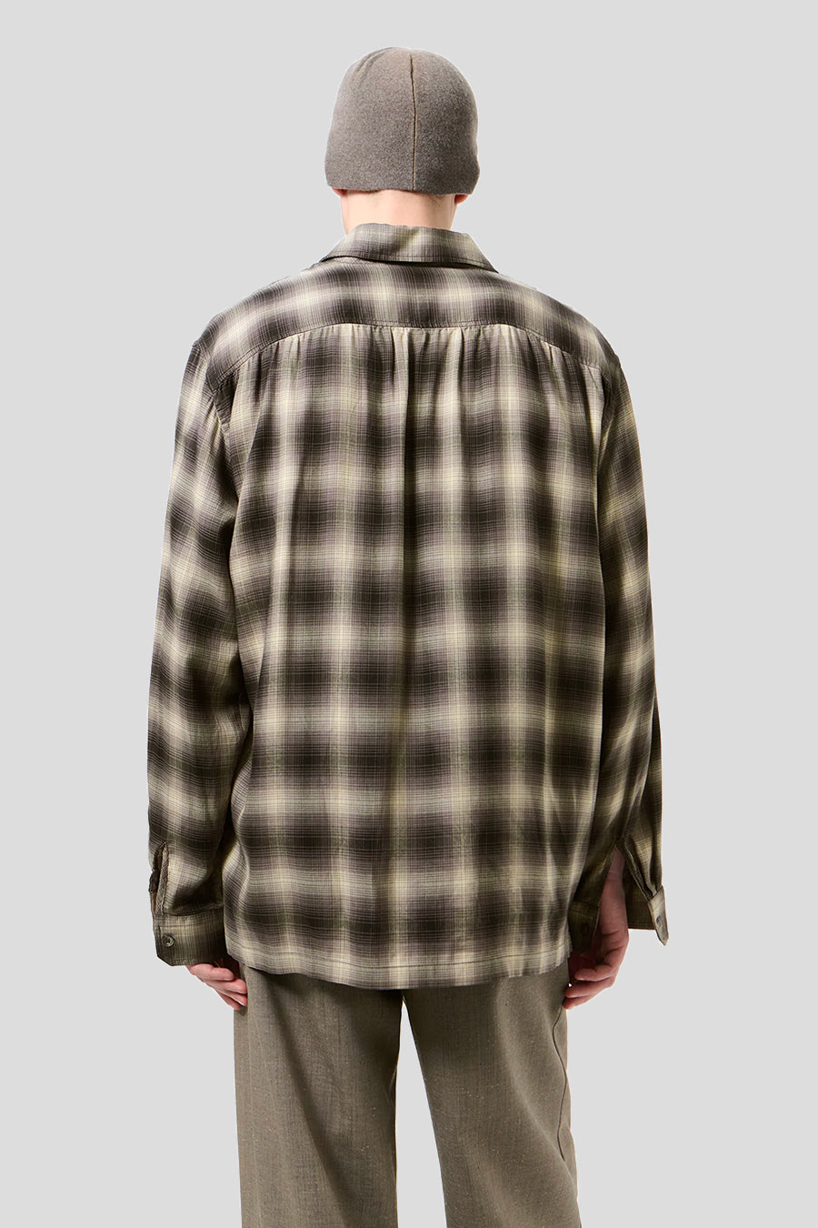 Our Legacy - CHEMISE EVERY TAOS CHECK SALOON TENCEL MARRON ET BEIGE - LE LABO STORE