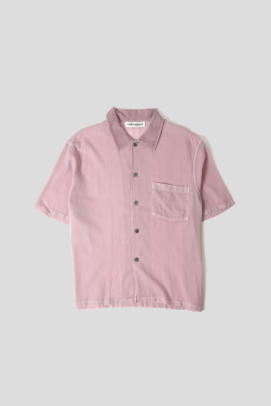 Our Legacy - CHEMISE MANCHES COURTES COATED VOILE DUSTY LILAC - LE LABO STORE