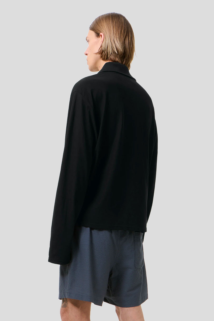 Our Legacy - BLACK RUGBY LS POLO - LE LABO STORE