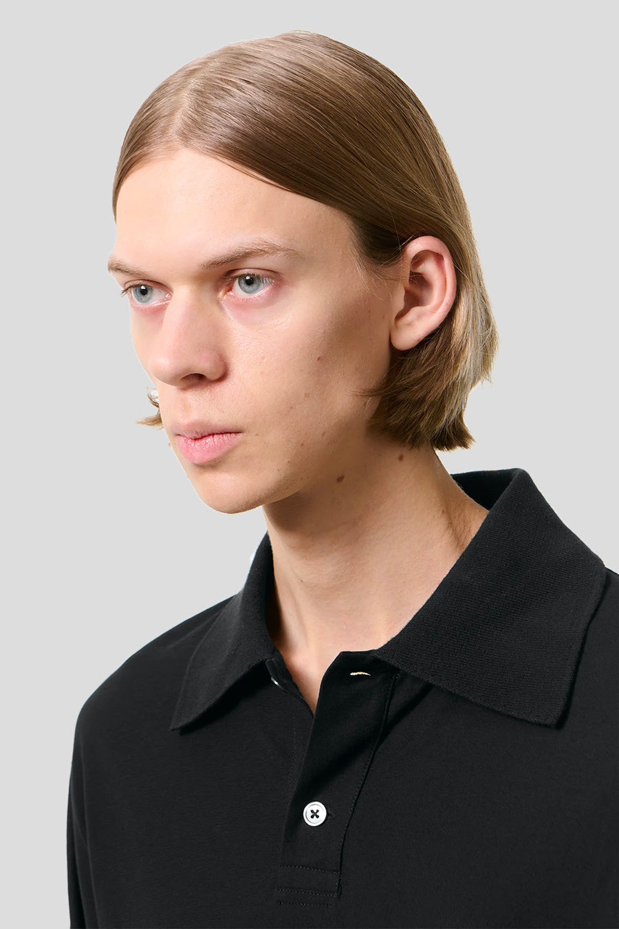 Our Legacy - BLACK RUGBY LS POLO - LE LABO STORE