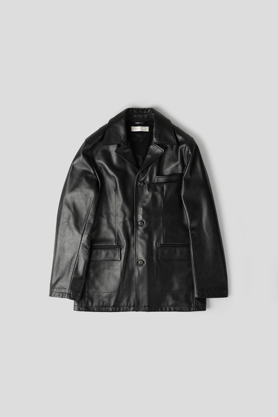 Our Legacy - GRAIN BLACK LEATHER ALLEY JACKET - LE LABO STORE