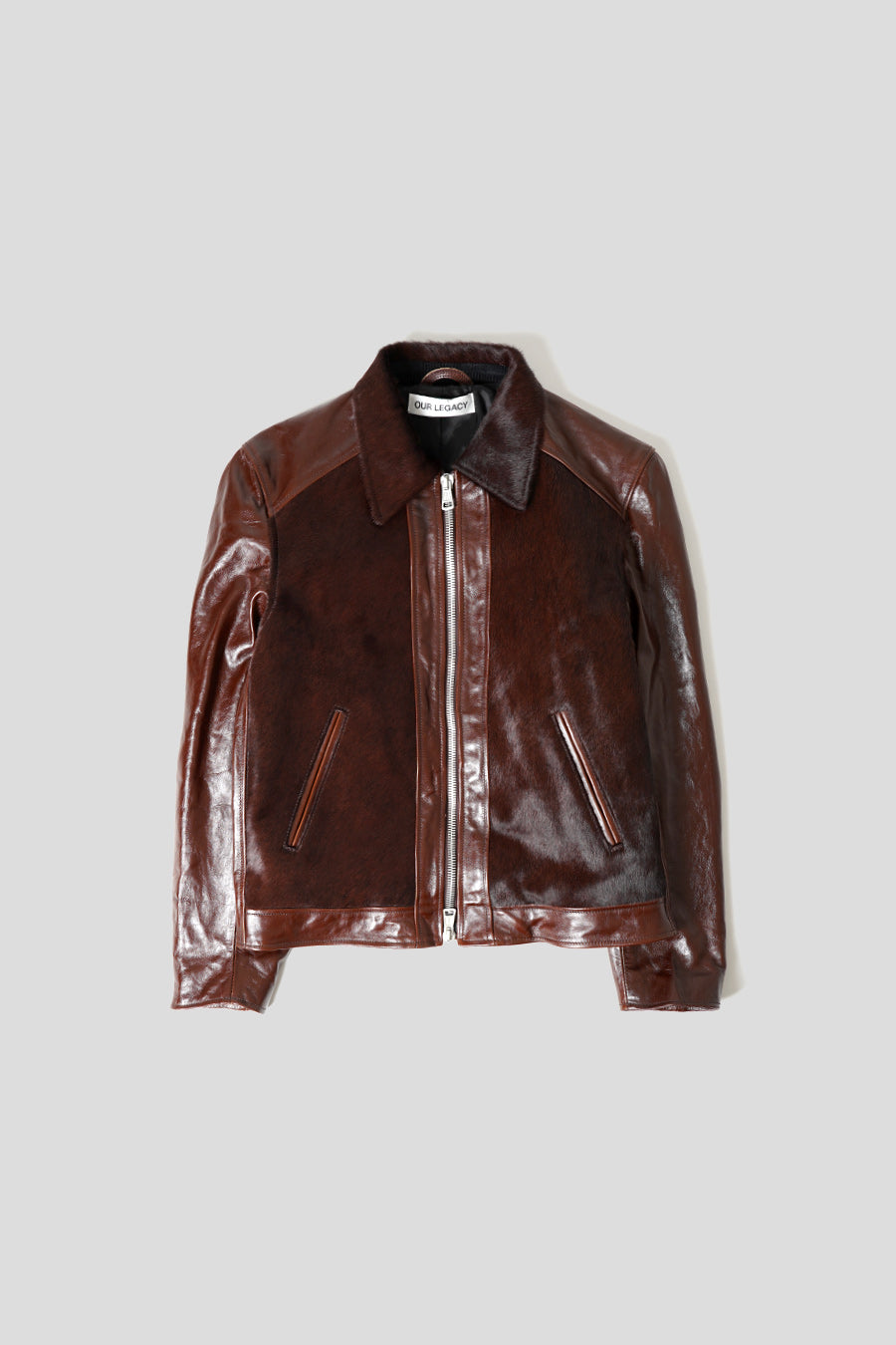 Our Legacy - BROWN LEATHER ANDALOU JACKET - LE LABO STORE