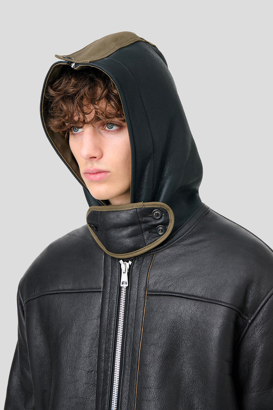 Our Legacy - VESTE EN CUIR BLIZZARD NOIRE - LE LABO STORE