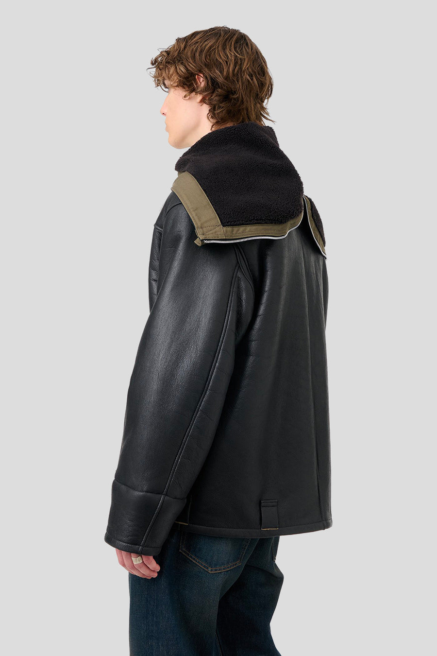 Our Legacy - VESTE EN CUIR BLIZZARD NOIRE - LE LABO STORE