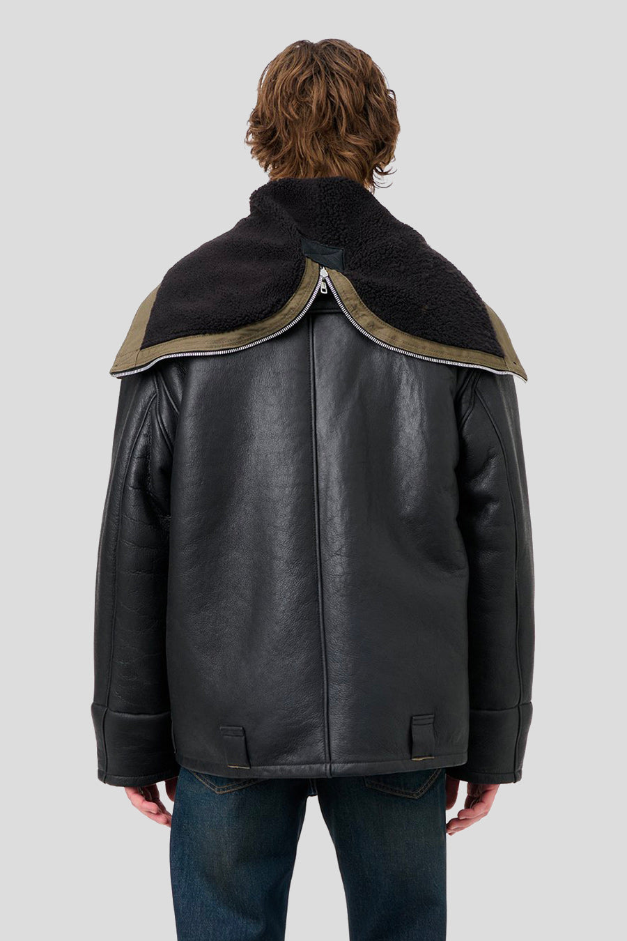 Our Legacy - VESTE EN CUIR BLIZZARD NOIRE - LE LABO STORE