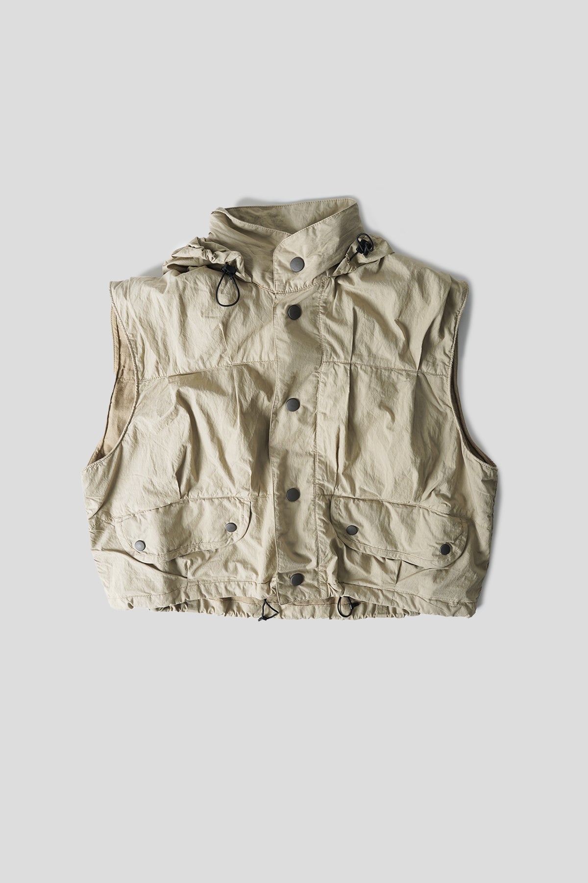 Our Legacy - CROPPED EXHALE PUFFA JACKET METALLIC SAND - LE LABO STORE