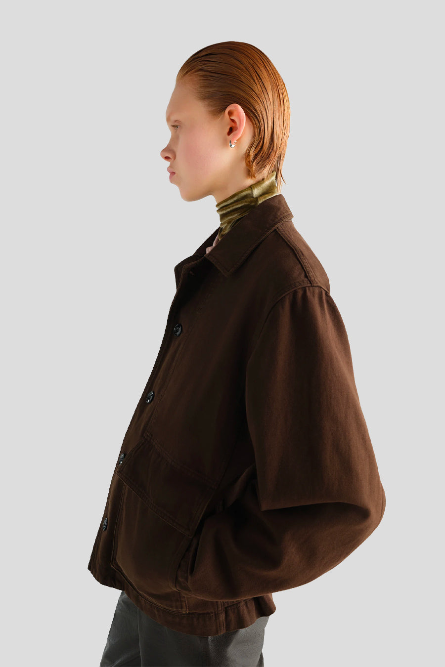 LEMAIRE - VESTE BOXY MARRON RISTRETTO - LE LABO STORE