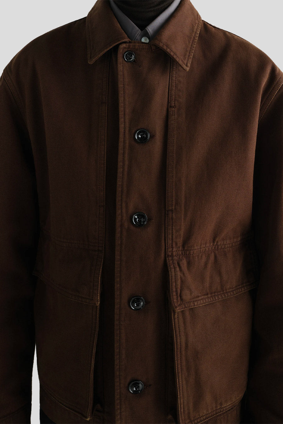LEMAIRE - VESTE BOXY MARRON RISTRETTO - LE LABO STORE
