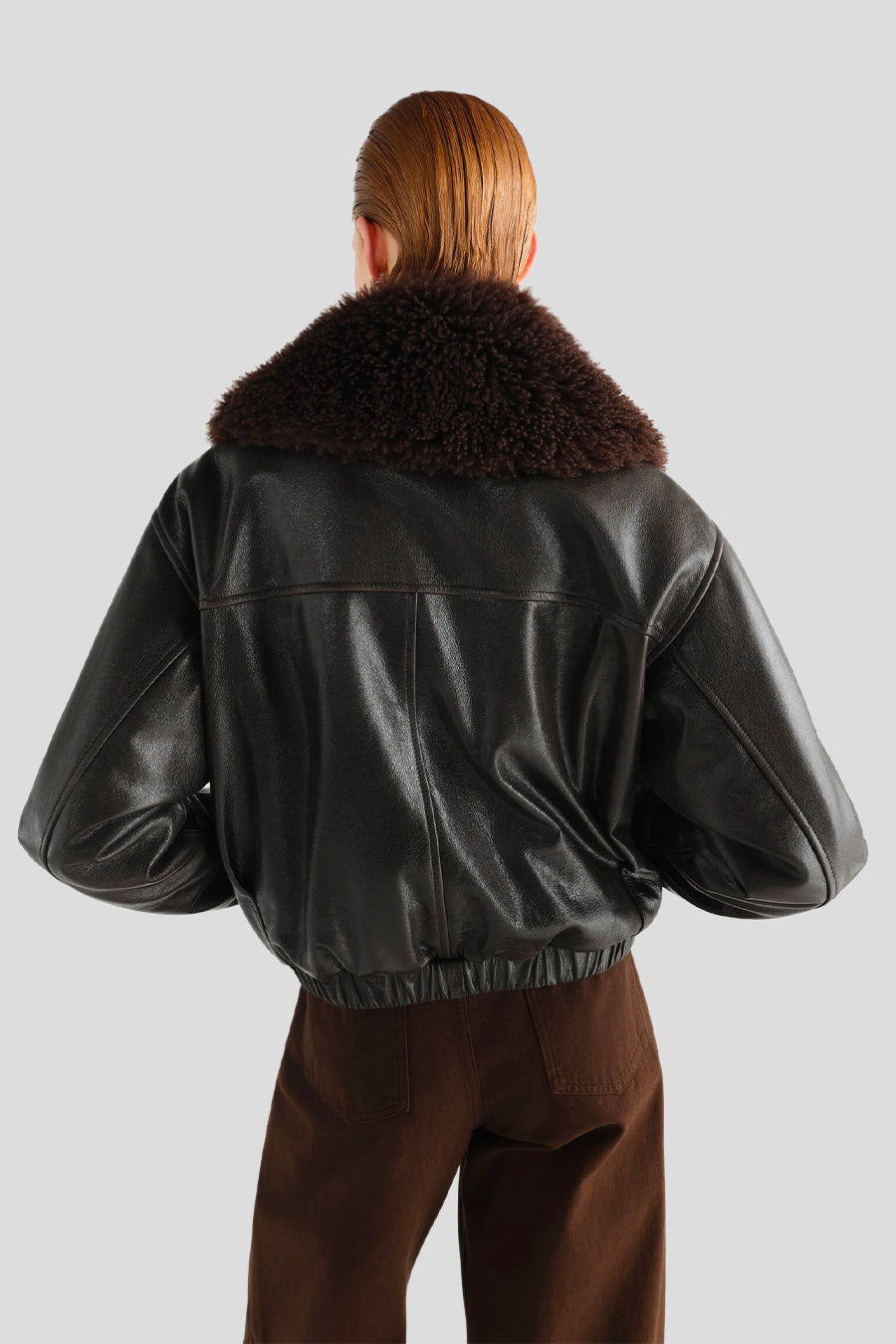 LEMAIRE - BLOUSON PILOT MARRON EBONY - LE LABO STORE