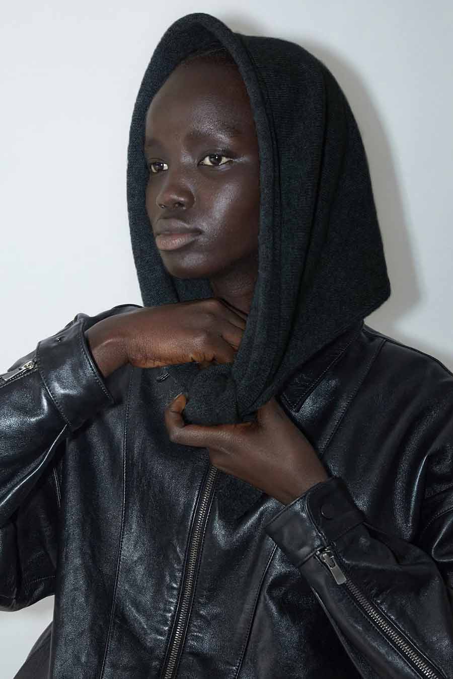 PALOMA WOOL - ÉCHARPE PRIMA GRIS FONCÉ - LE LABO STORE